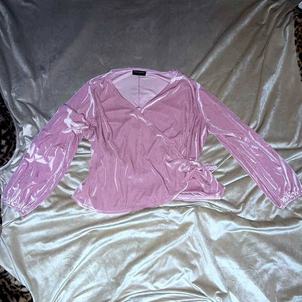 Lane Bryant Pink Sparkly Top Size: 26/28